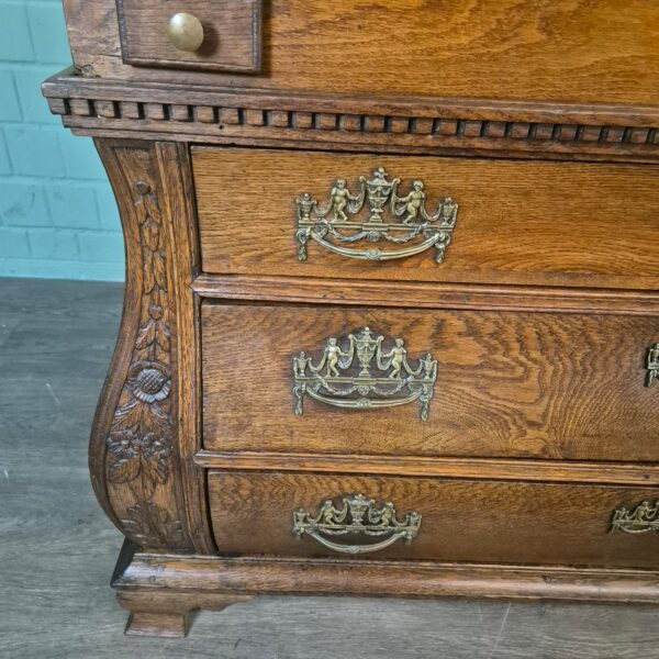 Secretaire Barok 1770 Eiken - Afbeelding 5
