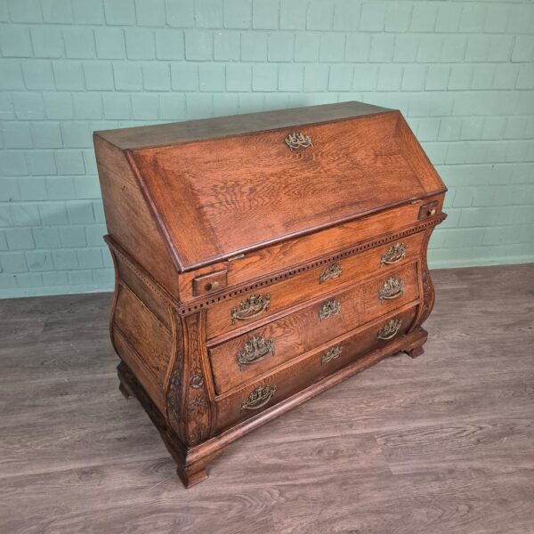 Secretaire Barok 1770 Eiken - Afbeelding 3