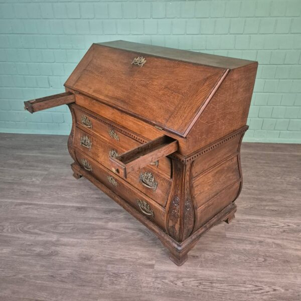 Secretaire Barok 1770 Eiken - Afbeelding 7