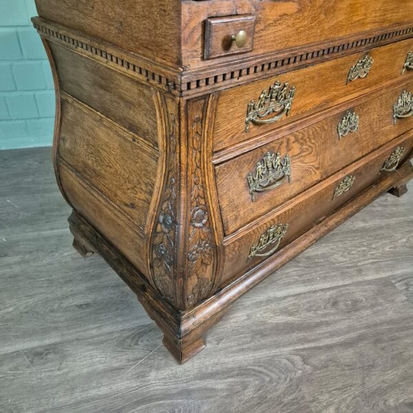 Secretaire Barok 1770 Eiken - Afbeelding 4