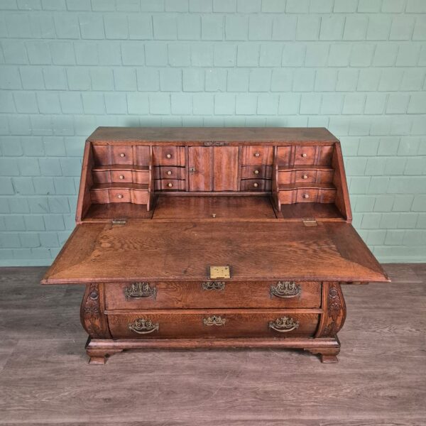 Secretaire Barok 1770 Eiken - Afbeelding 8
