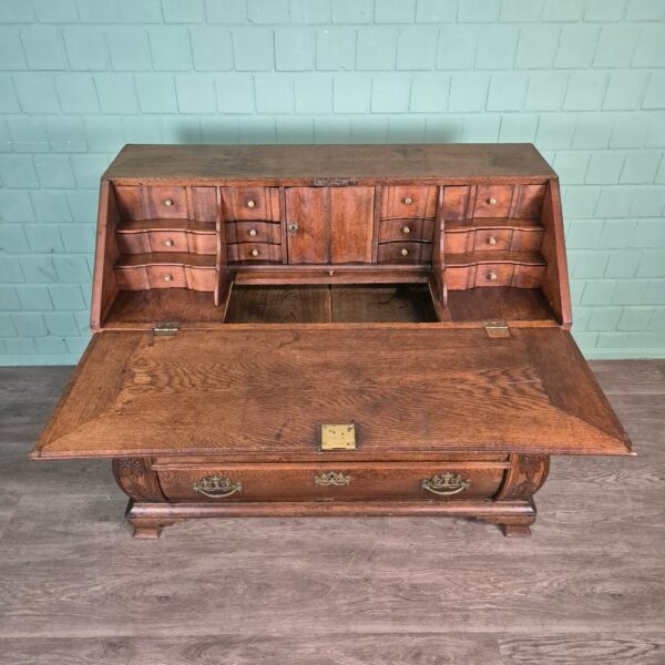 Secretaire Barok 1770 Eiken - Afbeelding 9