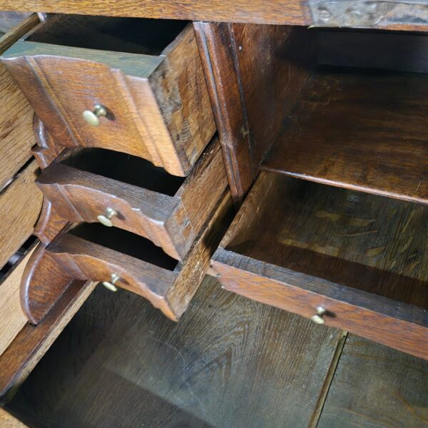 Secretaire Barok 1770 Eiken - Afbeelding 17