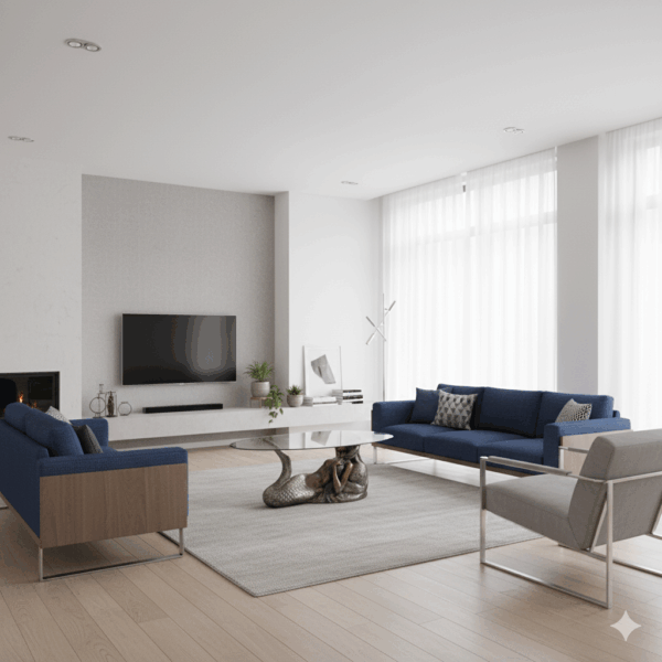 Salontafel Zeemeermin Glas 1,30 m x 0,70 m - Afbeelding 2