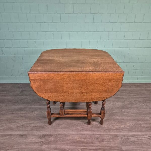 Klaptafel Jugendstil 1920 Eiken - Afbeelding 3