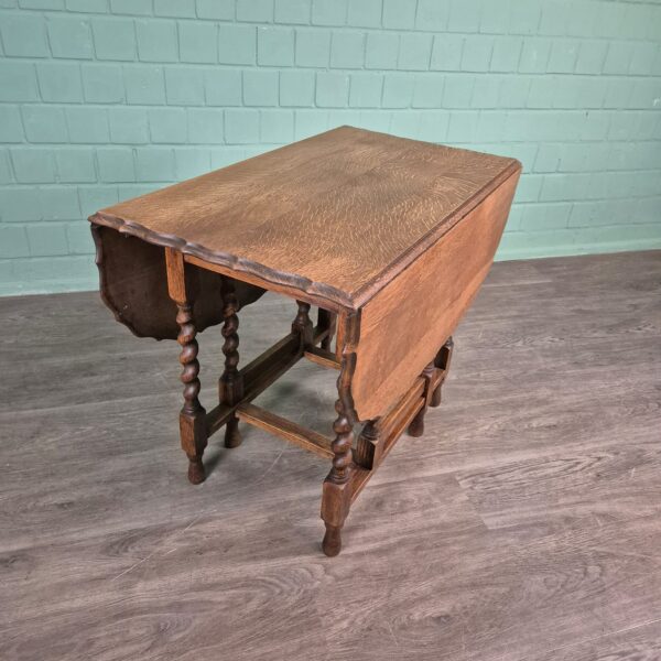 Klaptafel Jugendstil 1920 Eiken - Afbeelding 4