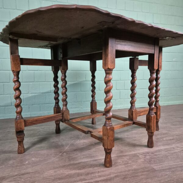 Klaptafel Jugendstil 1920 Eiken - Afbeelding 11