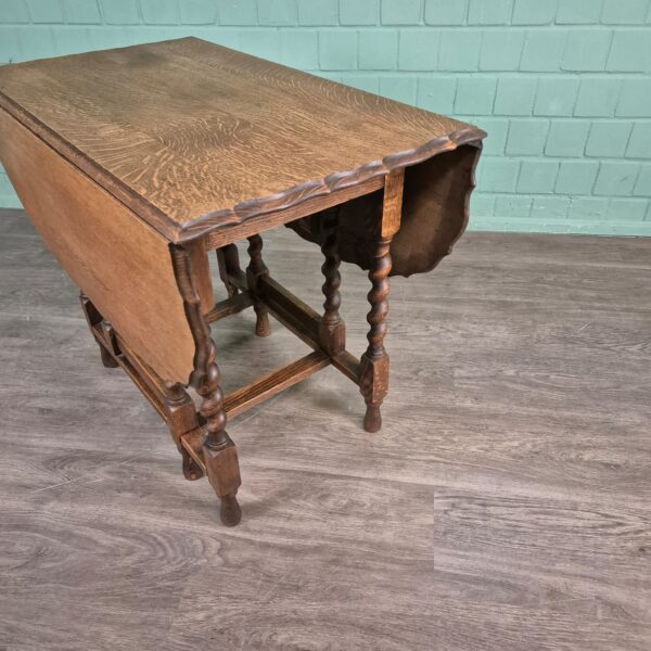 Klaptafel Jugendstil 1920 Eiken - Afbeelding 5