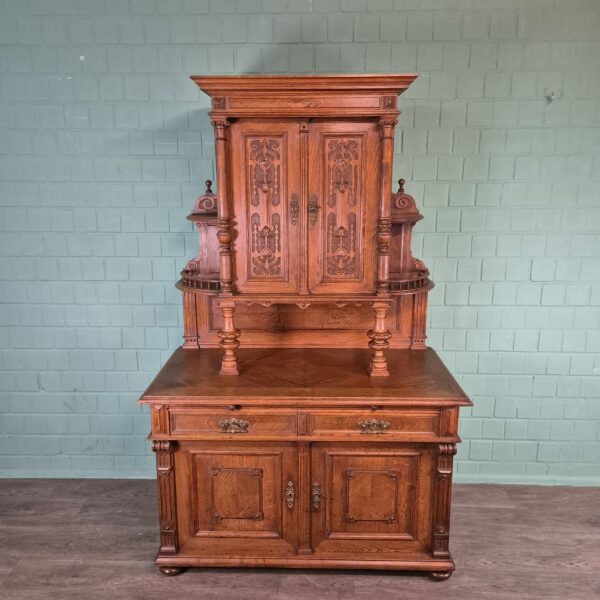 Buffetkast Kast Gründerzeit 1880 Eiken - Afbeelding 3