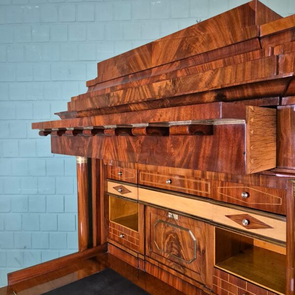 Secretaire Biedermeier 1810 Mahonie - Afbeelding 16