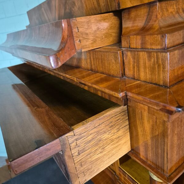 Secretaire Biedermeier 1810 Mahonie - Afbeelding 15