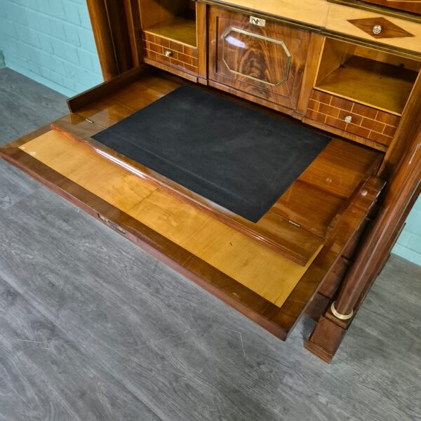 Secretaire Biedermeier 1810 Mahonie - Afbeelding 10