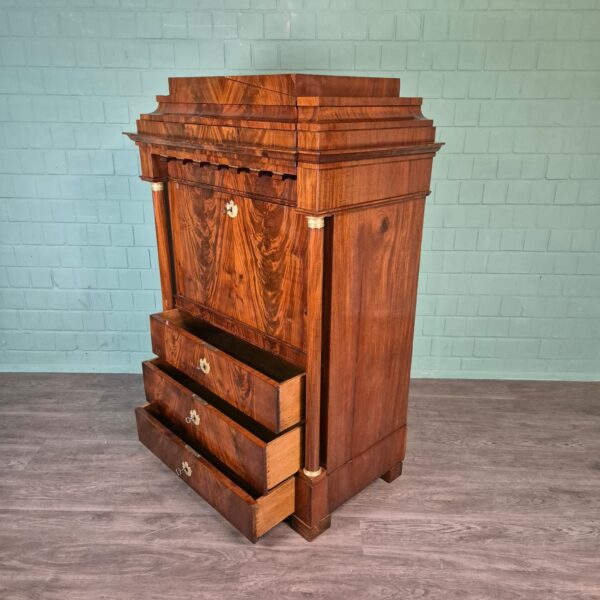 Secretaire Biedermeier 1810 Mahonie - Afbeelding 17