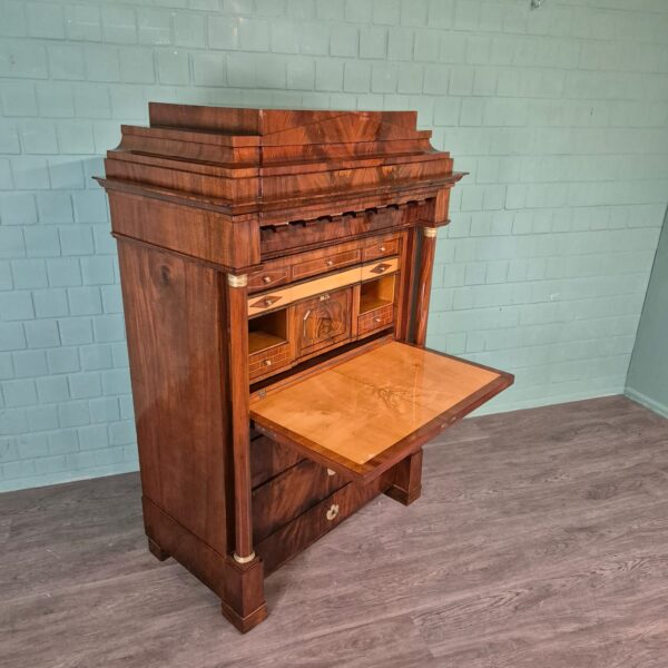 Secretaire Biedermeier 1810 Mahonie - Afbeelding 5