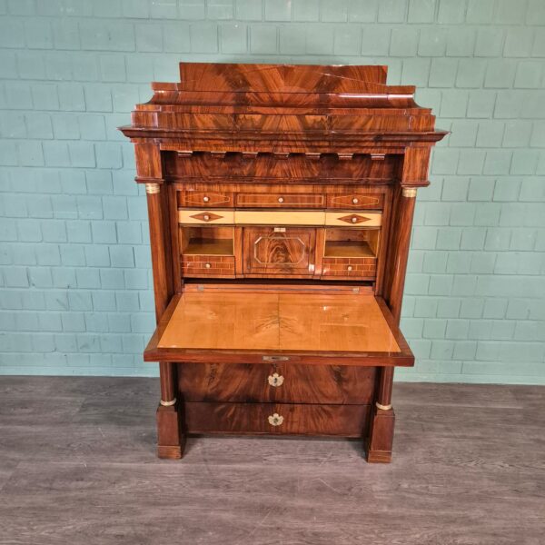 Secretaire Biedermeier 1810 Mahonie - Afbeelding 7