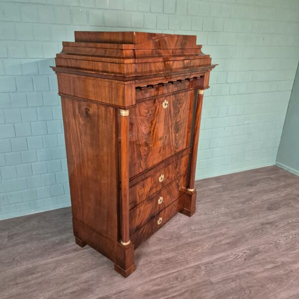 Secretaire Biedermeier 1810 Mahonie