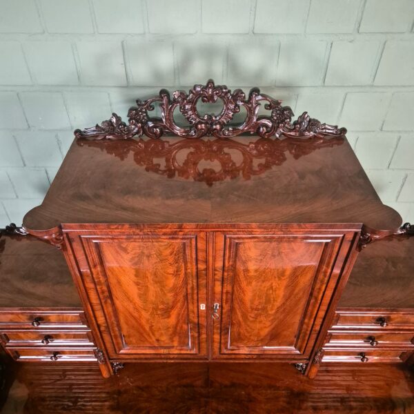 Bureau Historisme 1870 Mahonie - Afbeelding 5