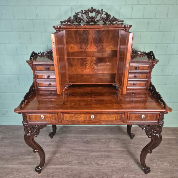 Bureau Historisme 1870 Mahonie - Afbeelding 10