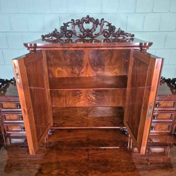 Bureau Historisme 1870 Mahonie - Afbeelding 11