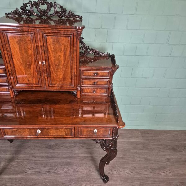 Bureau Historisme 1870 Mahonie - Afbeelding 6