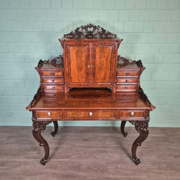 Bureau Historisme 1870 Mahonie - Afbeelding 3