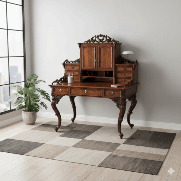 Bureau Historisme 1870 Mahonie - Afbeelding 2