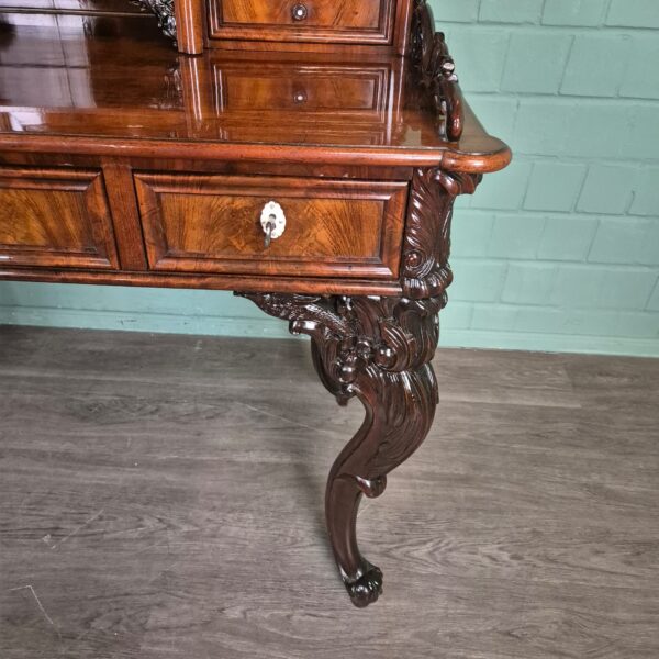 Bureau Historisme 1870 Mahonie - Afbeelding 8
