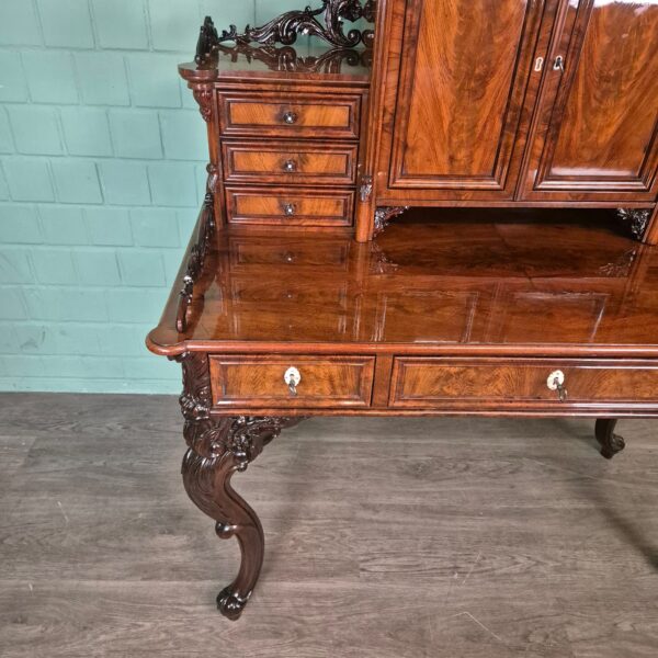 Bureau Historisme 1870 Mahonie - Afbeelding 7