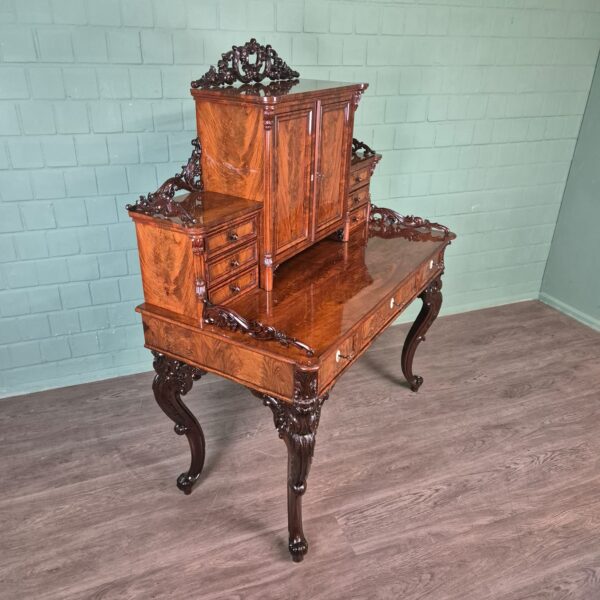 Bureau Historisme 1870 Mahonie - Afbeelding 4
