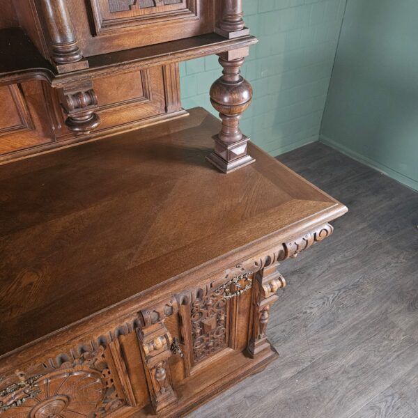 Buffetkast Kast Gründerzeit 1880 Eiken - Afbeelding 9