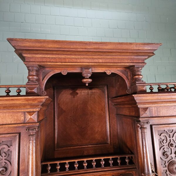 Buffetkast Kast Gründerzeit 1880 Eiken - Afbeelding 15