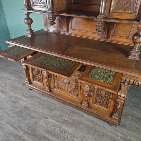 Buffetkast Kast Gründerzeit 1880 Eiken - Afbeelding 17