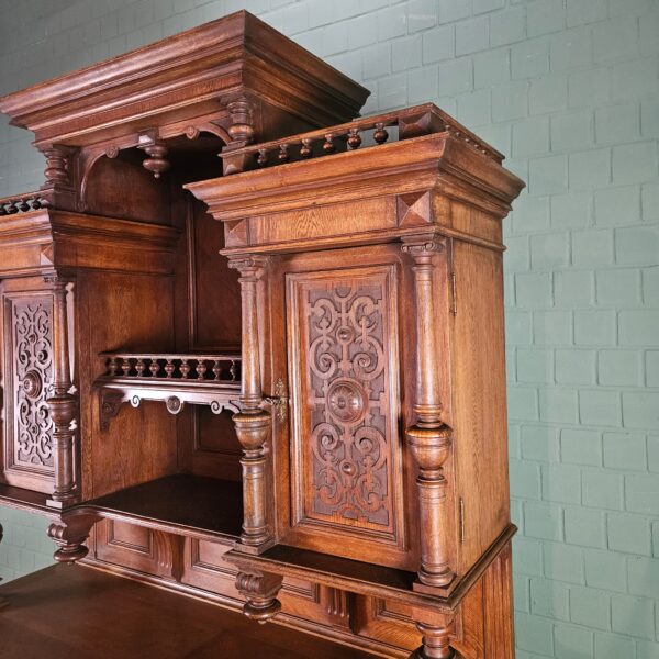 Buffetkast Kast Gründerzeit 1880 Eiken - Afbeelding 13