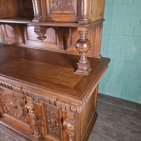Buffetkast Kast Gründerzeit 1880 Eiken - Afbeelding 12