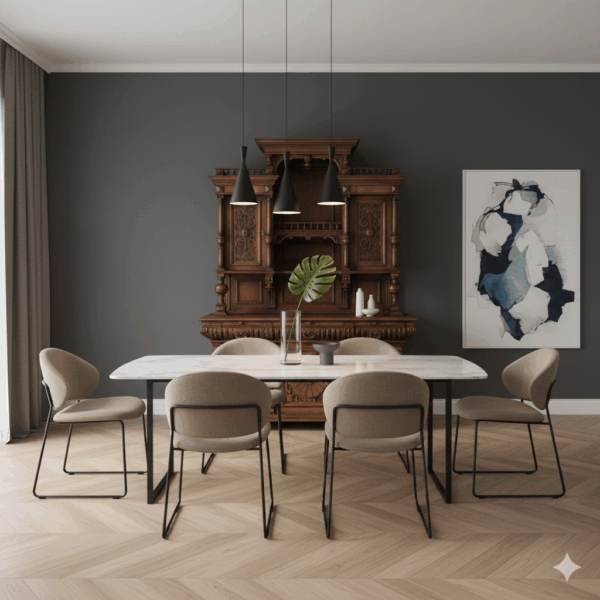 Buffetkast Kast Gründerzeit 1880 Eiken - Afbeelding 2