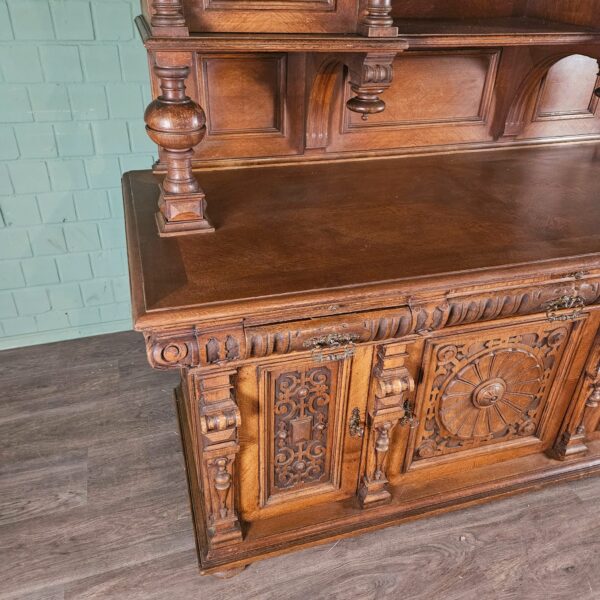 Buffetkast Kast Gründerzeit 1880 Eiken - Afbeelding 8
