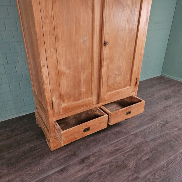Kast Kledingkast Teak 1,35 m - Afbeelding 4