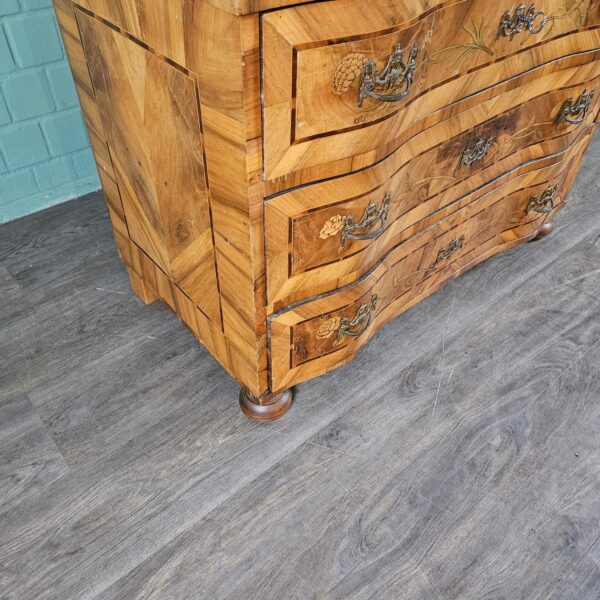 Barokcomode Commode Barok 1780 Noten - Afbeelding 7