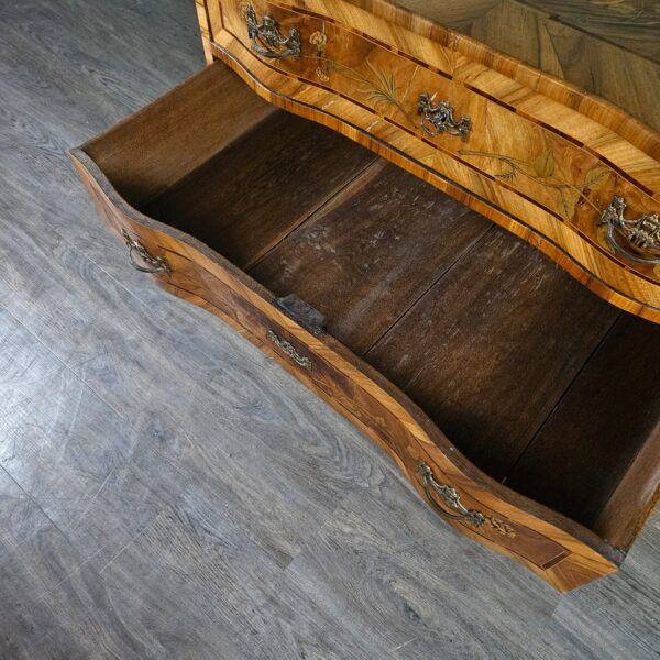 Barokcomode Commode Barok 1780 Noten - Afbeelding 9