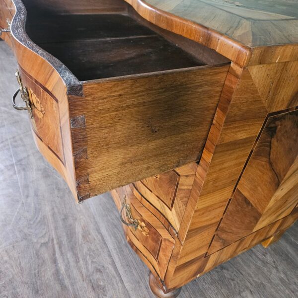 Barokcomode Commode Barok 1780 Noten - Afbeelding 10