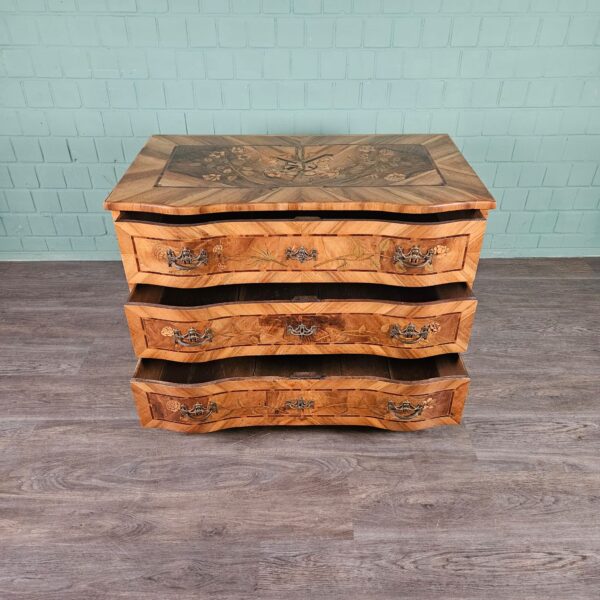 Barokcomode Commode Barok 1780 Noten - Afbeelding 8
