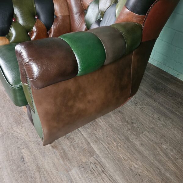 Chesterfield Fauteuil Leder Model Jungle - Afbeelding 9