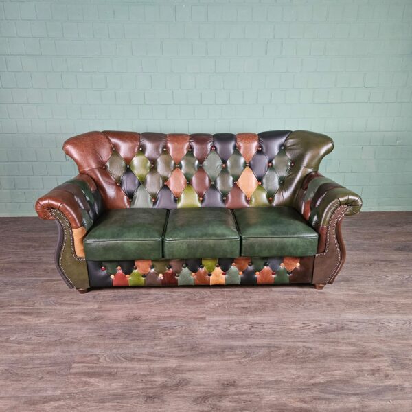Chesterfield Bank Leder Model Jungle 2,00 m