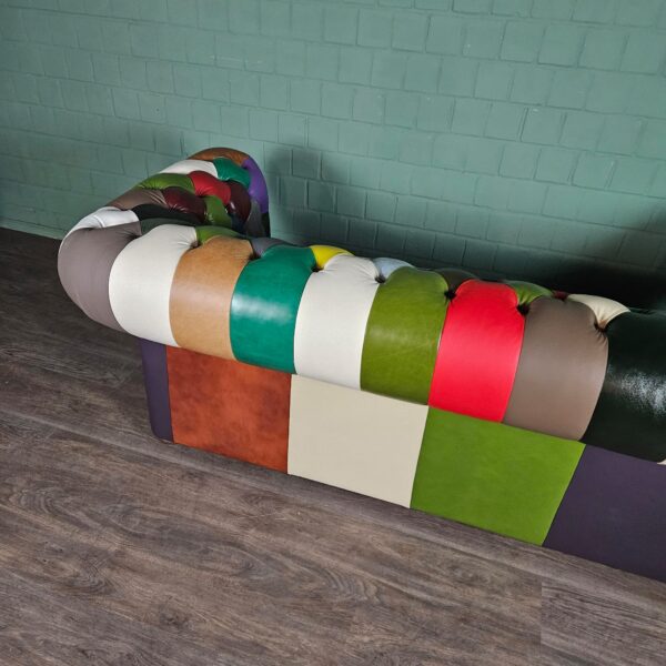 Chesterfield Bank Leder Model Carnaval 2,00 m - Afbeelding 11