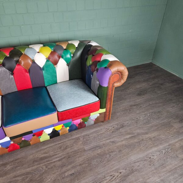 Chesterfield Bank Leder Model Carnaval 2,00 m - Afbeelding 9