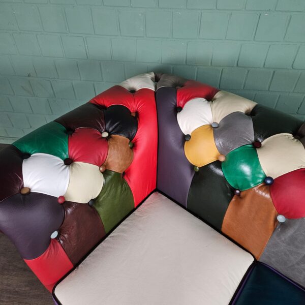 Chesterfield Bank Leder Model Carnaval 2,00 m - Afbeelding 5
