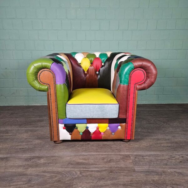 Chesterfield Fauteuil Leder Model Carnaval - Afbeelding 3