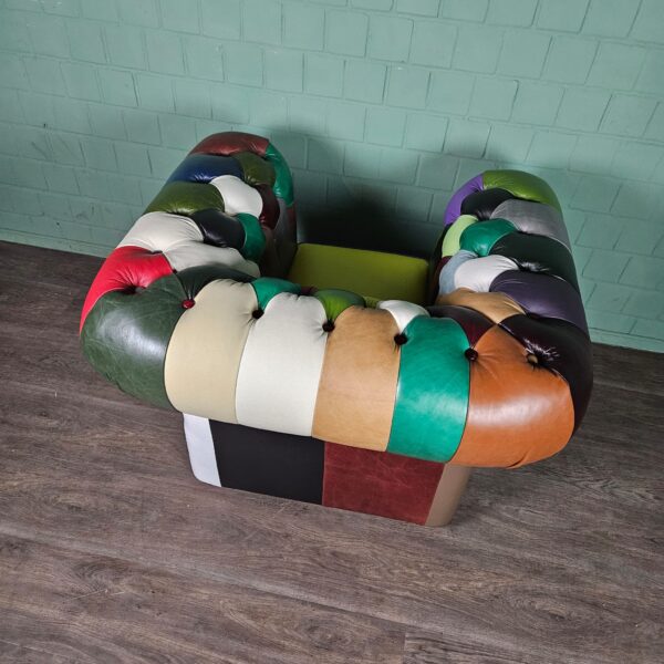 Chesterfield Fauteuil Leder Model Carnaval - Afbeelding 11