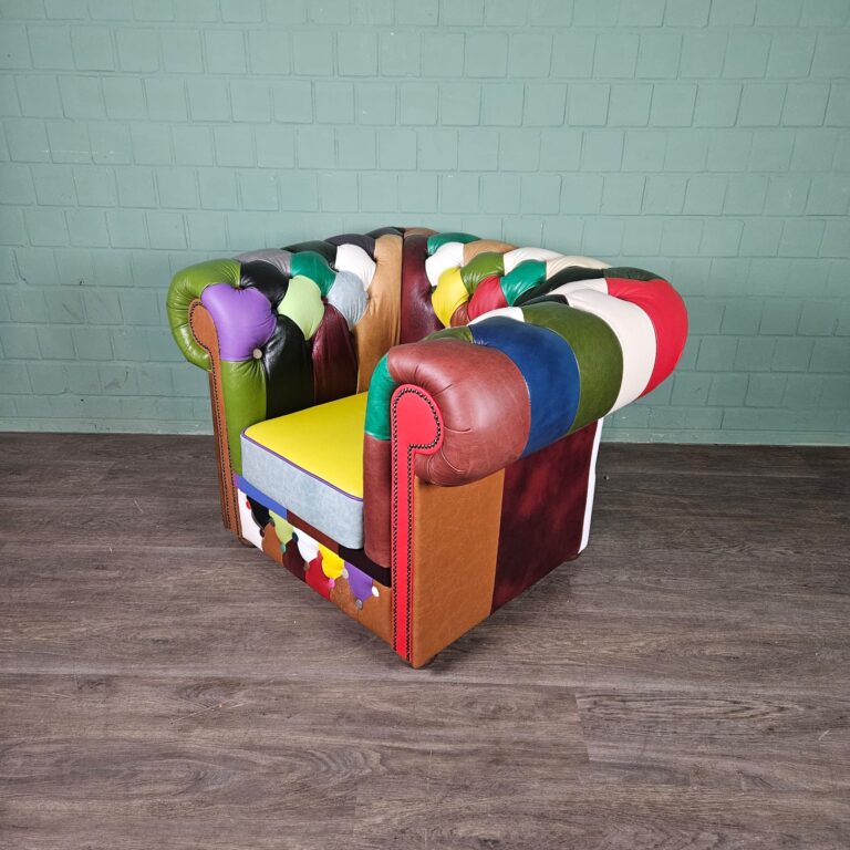 Chesterfield Fauteuil Leder Model Carnaval - Afbeelding 6