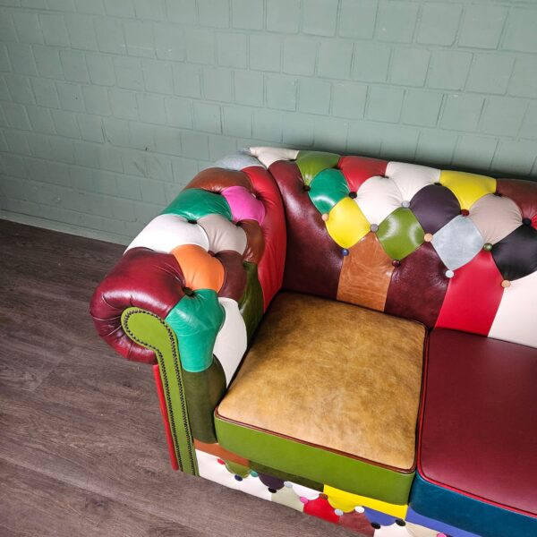 Chesterfield Bank Leder Model Carnaval 1,63 m - Afbeelding 4